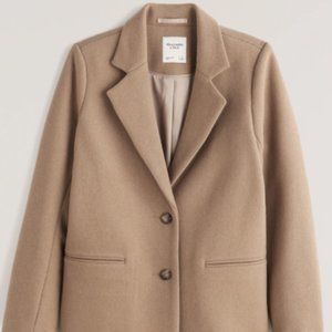Abercrombie & Fitch Wool Blend Blazer Coat XST